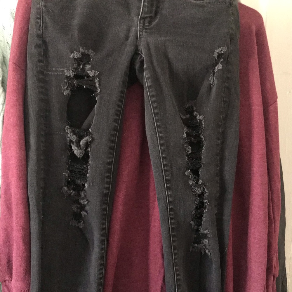 Cropped skinny jeans